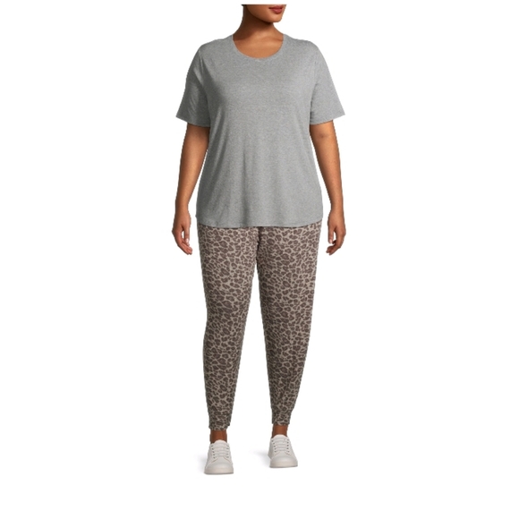 Cozy Joggers Women's Plus Printed 2-Pack - Picture 2 of 7